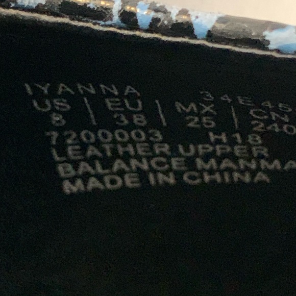 Calvin Klein Iyanna Blue Snakeskin Print Pointed Toe Mule SZ 8 - Picture 6 of 11